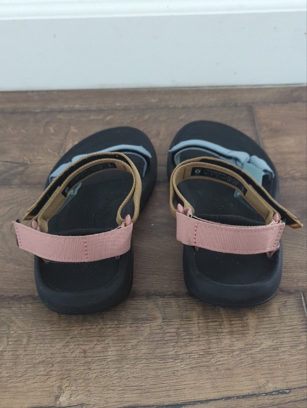 Teva Colorblock Strap Sandals - Black, Blue, Green, Pink, Tan - Picture 4 of 8